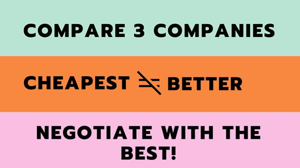 Compare 3 quotes