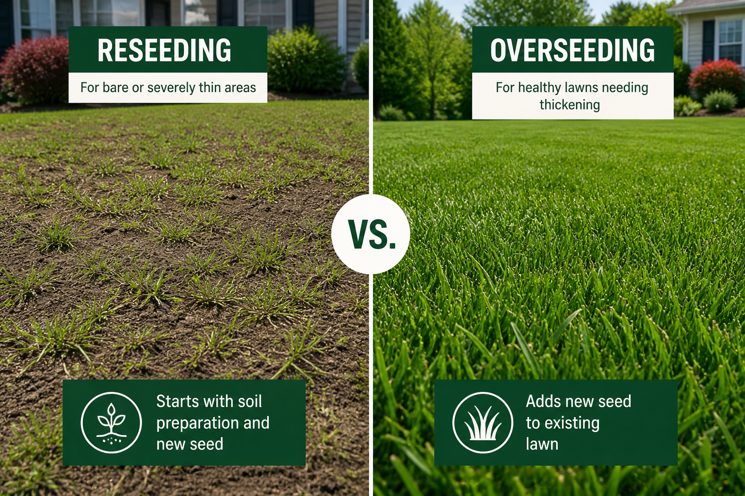 Reseeding vs Overseeding a Lawn: Key Differences Explained